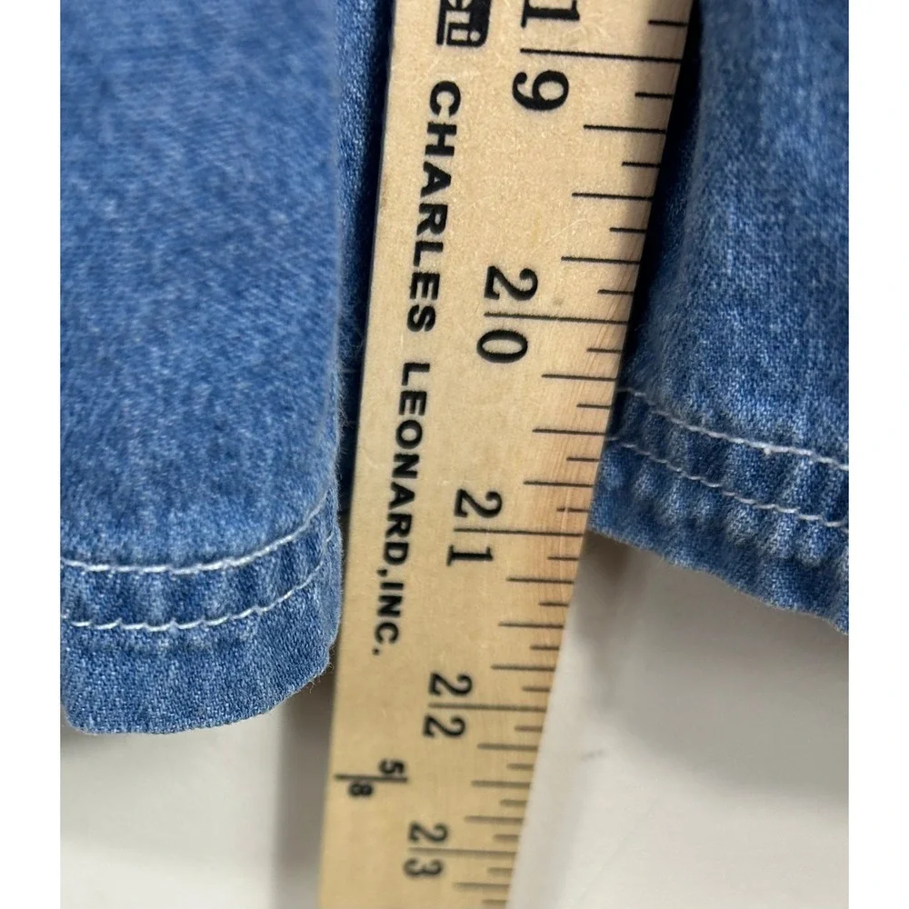 VTG Disney Store Denim Dress Girls 4/5‎ Mickey Minnie Mouse Embroidered 90s